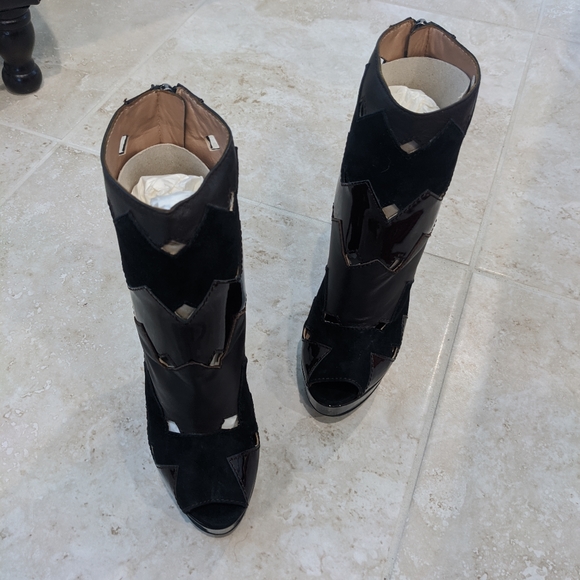 Missoni Chevron peeptoe boots 37.5 stunning! - Picture 8 of 16